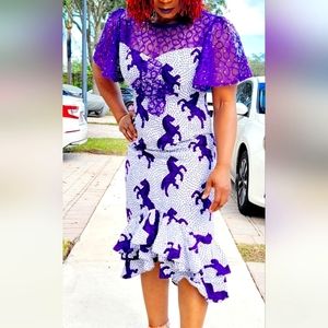 This is a custom-made dress from West Africa.